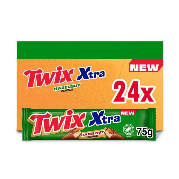 Twix Hazelnut Xtra (24 x 75g) - Honesty Sales