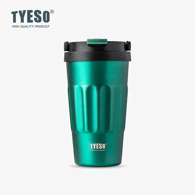 TYESO Vintage 400/500ml Coffee Mug – Portable 304 Stainless Steel Insulated Travel Cup for On - the - Go - Honesty Sales