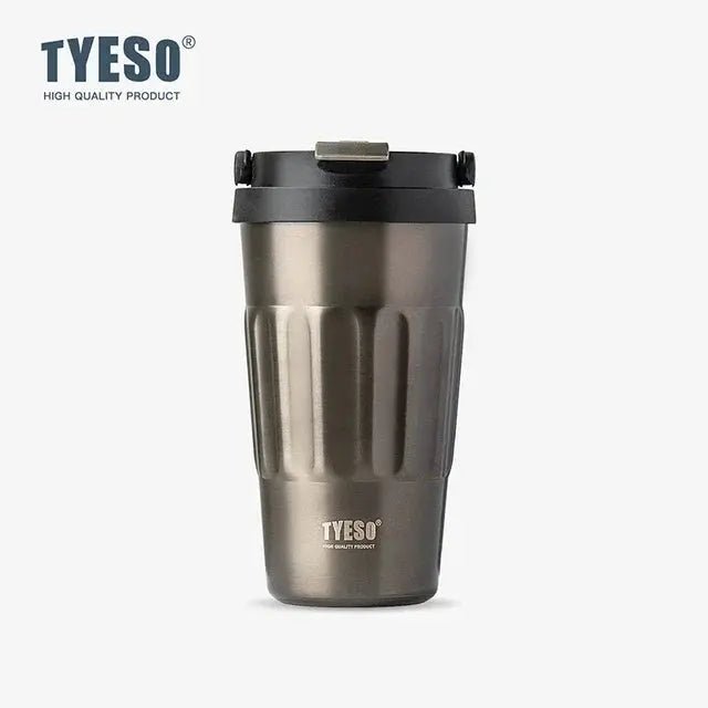 TYESO Vintage 400/500ml Coffee Mug – Portable 304 Stainless Steel Insulated Travel Cup for On - the - Go - Honesty Sales