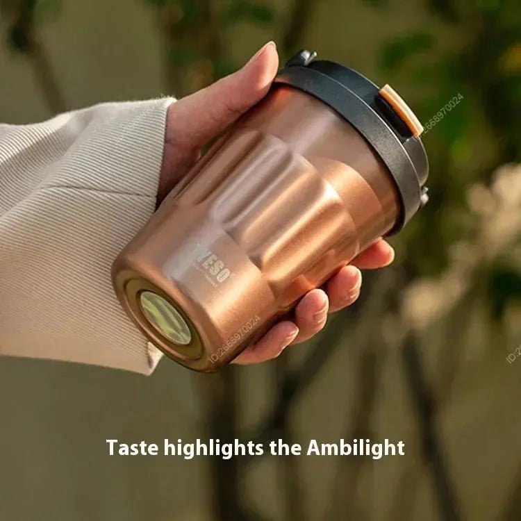 TYESO Vintage 400/500ml Coffee Mug – Portable 304 Stainless Steel Insulated Travel Cup for On - the - Go - Honesty Sales