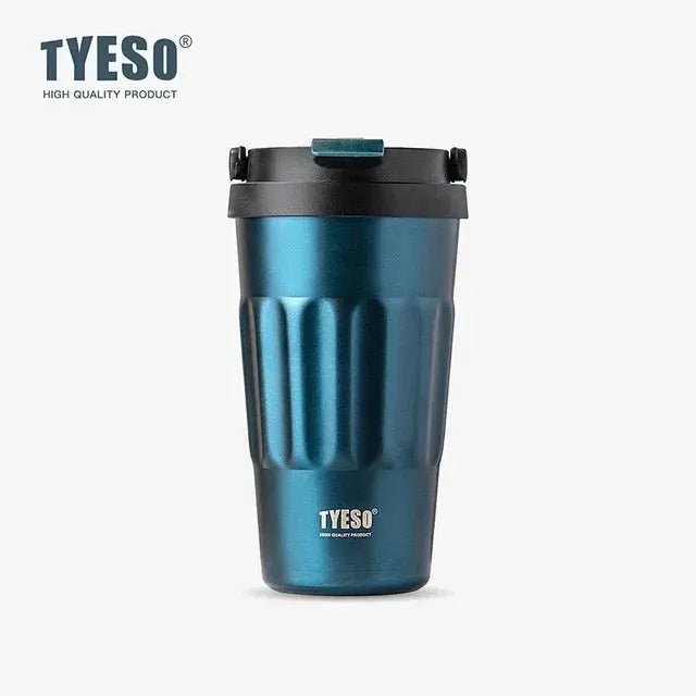 TYESO Vintage 400/500ml Coffee Mug – Portable 304 Stainless Steel Insulated Travel Cup for On - the - Go - Honesty Sales