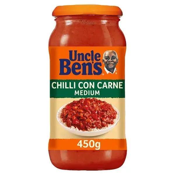 Uncle Bens Chilli Con Carne Medium Sauce 450g (Case of 6) - Honesty Sales