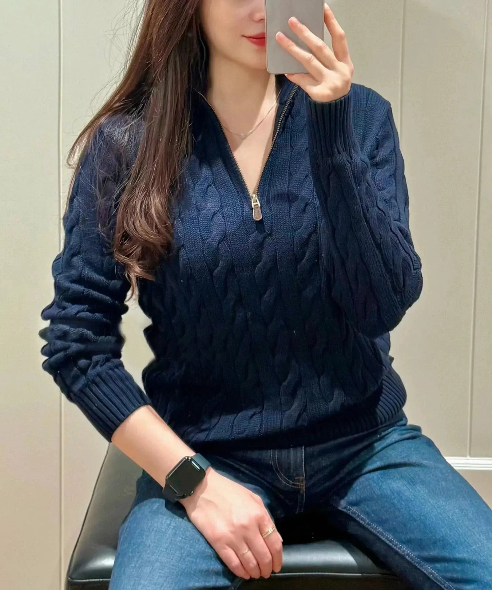 Unisex Button - Up Knit Cardigan – Stand Collar Long Sleeve - Honesty Sales