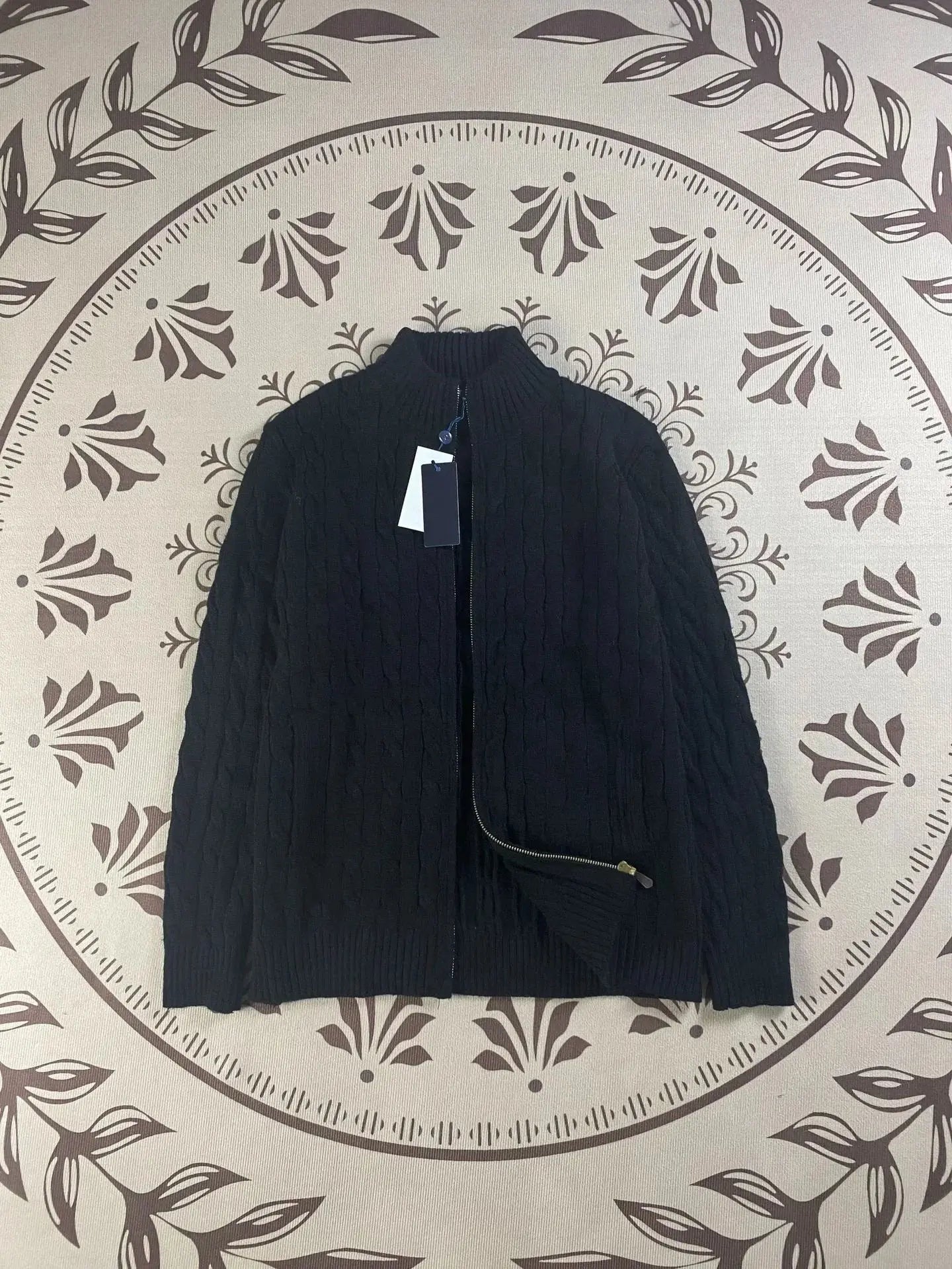 Unisex Button - Up Knit Cardigan – Stand Collar Long Sleeve - Honesty Sales