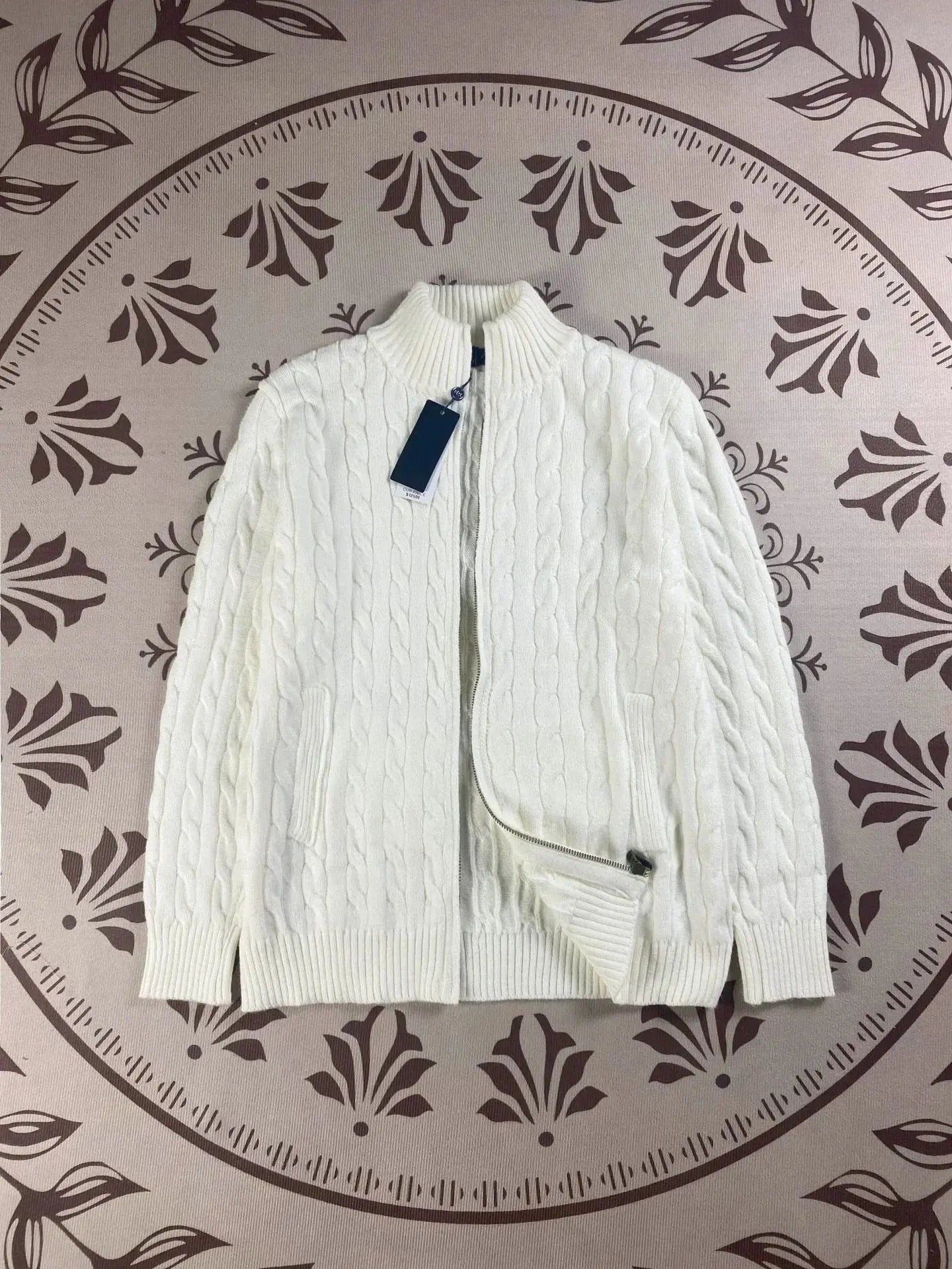 Unisex Button - Up Knit Cardigan – Stand Collar Long Sleeve - Honesty Sales