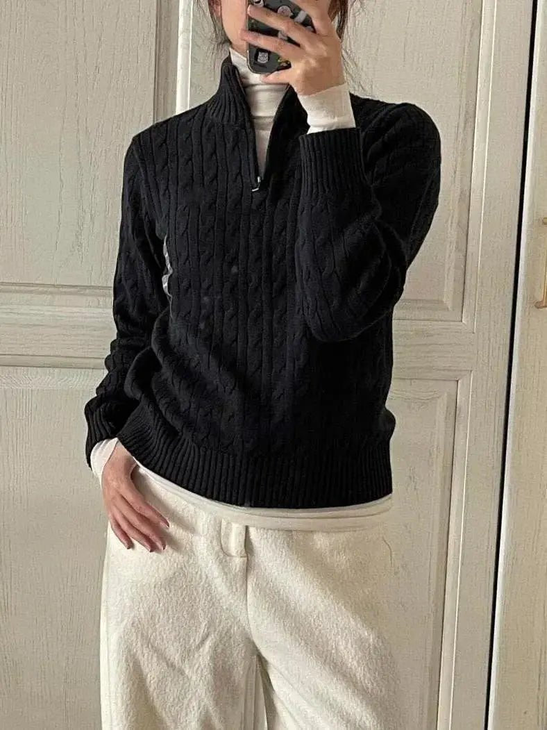 Unisex Button - Up Knit Cardigan – Stand Collar Long Sleeve - Honesty Sales