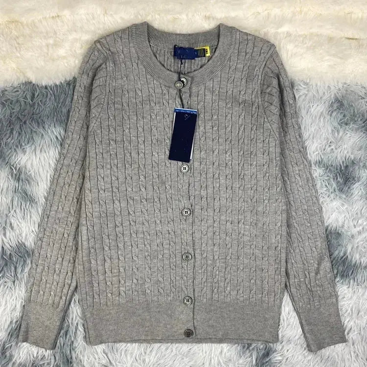 Unisex Button - Up Knit Sweater – Stand Collar Long Sleeve - Honesty Sales
