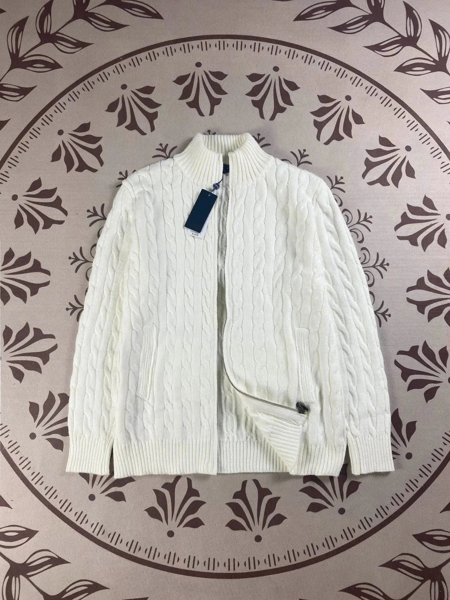 Unisex Button - Up Knit Sweater – Stand Collar Long Sleeve - Honesty Sales