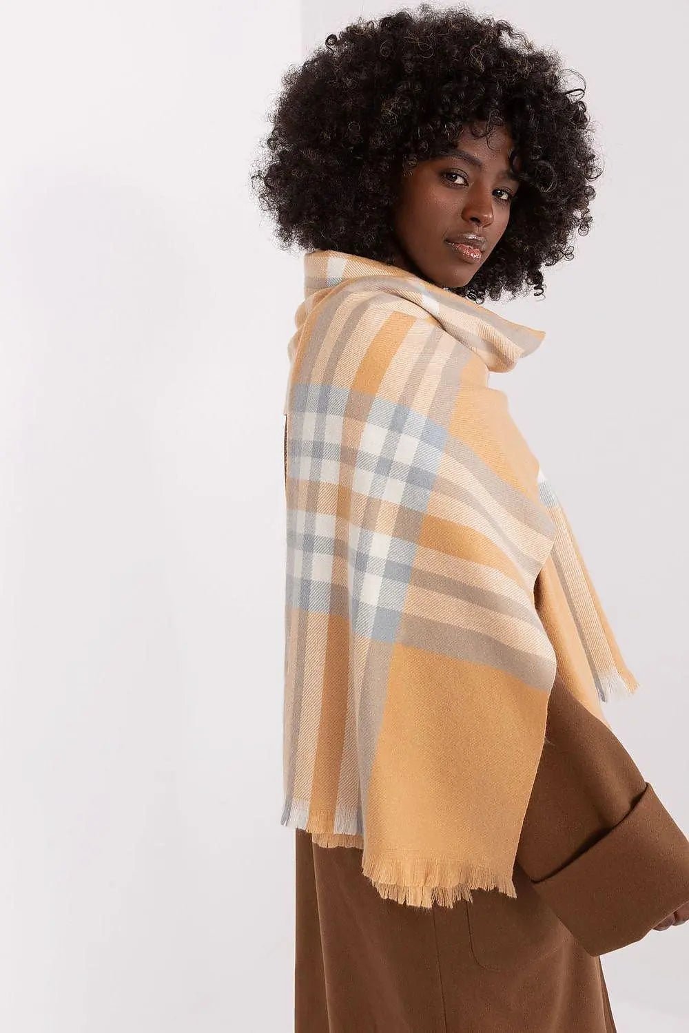 Versatile Check Scarf – Add Warmth and Style to Your Cold-Weather Wardrobe - Honesty Sales