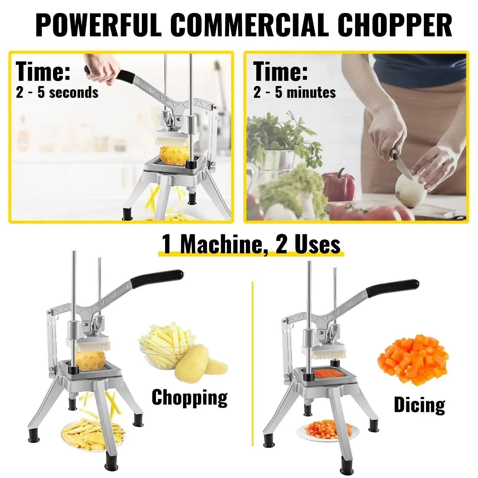 VEVOR Commercial Vegetable Chopper with 4 Blades - Honesty Sales