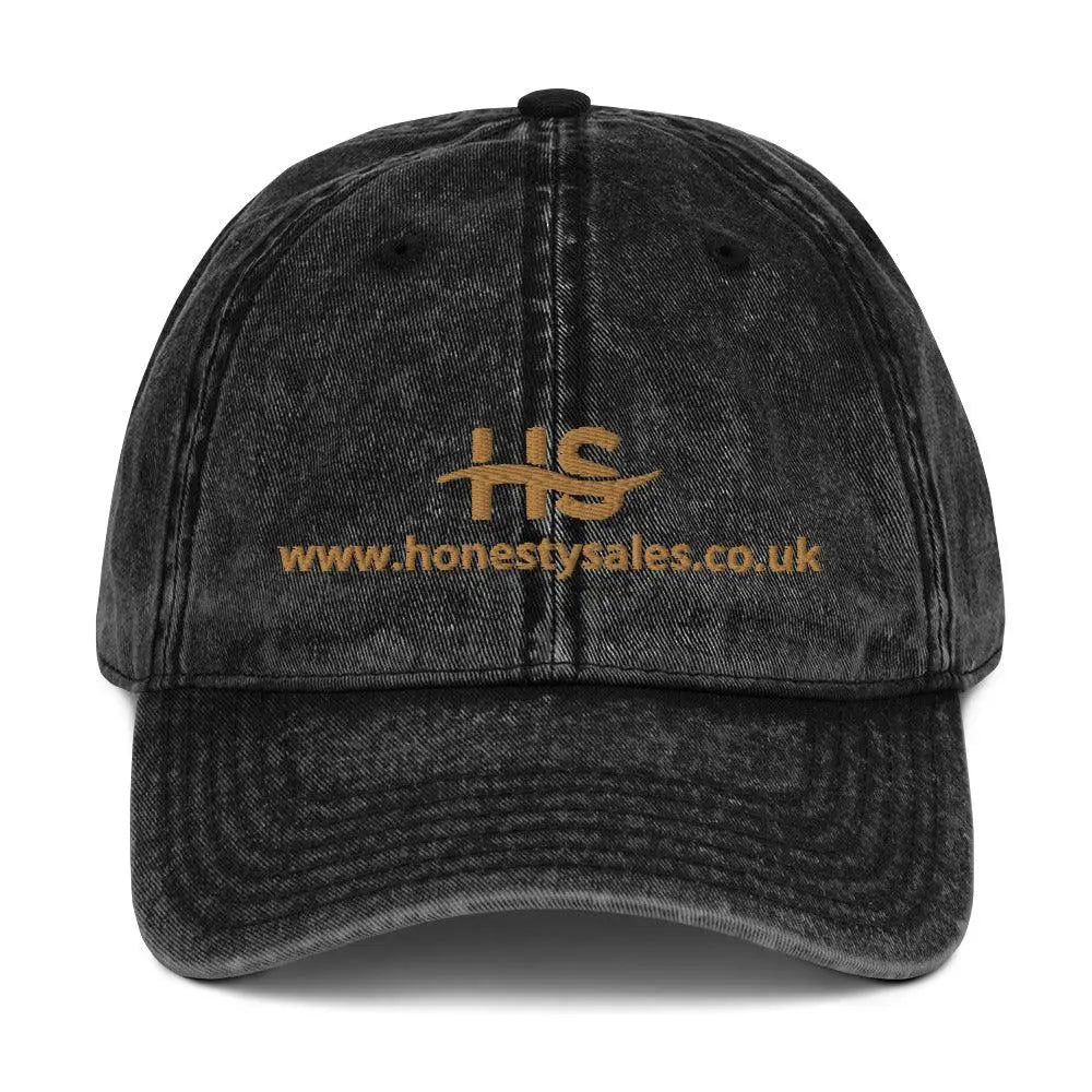 Vintage Cotton Honesty Sales Twill Cap - Honesty Sales