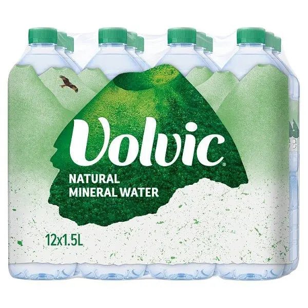 Volvic Natural Mineral Water 1.5L (Case of 12) - Honesty Sales