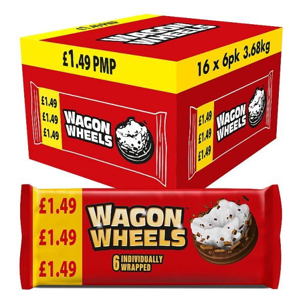 Wagon Wheels 6 Pack (16 x 220g) - Honesty Sales