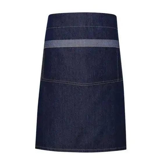 Waist Apron Contrast Denim Waist Apron - Honesty Sales
