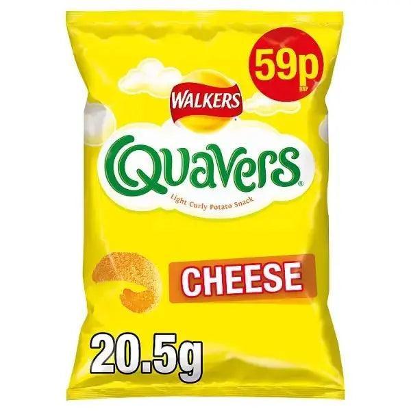 Walkers Quavers Cheese Snacks 59p PMP 20.5g (Case of 32) - Honesty Sales Image principale du produit