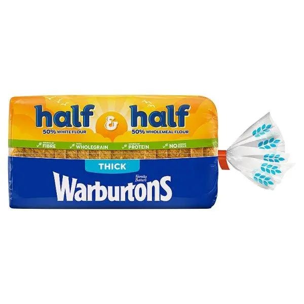 Warburtons Half & Half Thick 800g - Honesty Sales