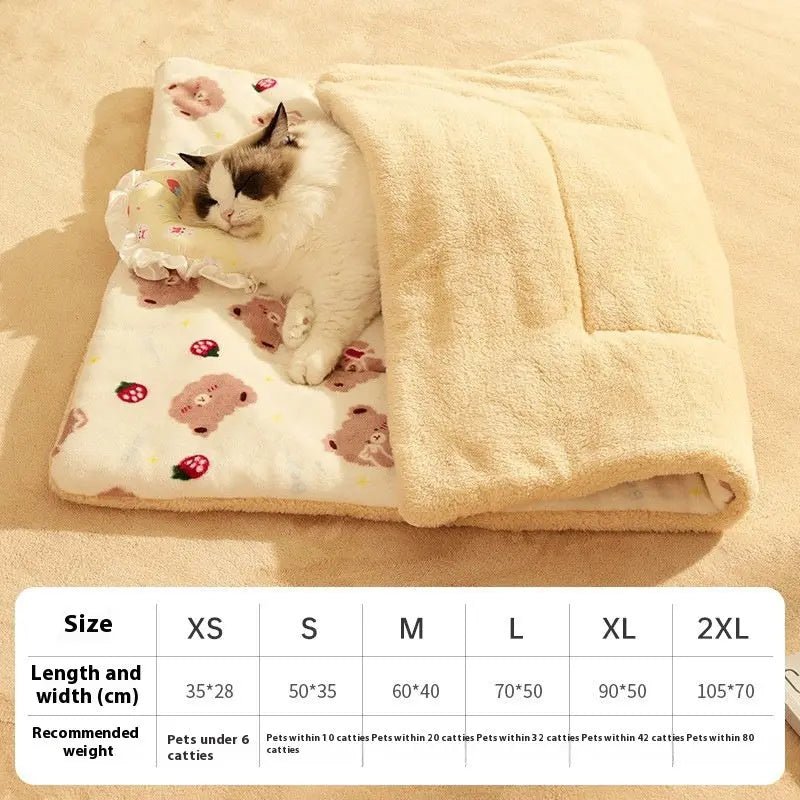 Warm Cat Mat Sleeping Blanket Stepping On Milk Cushion - Honesty Sales
