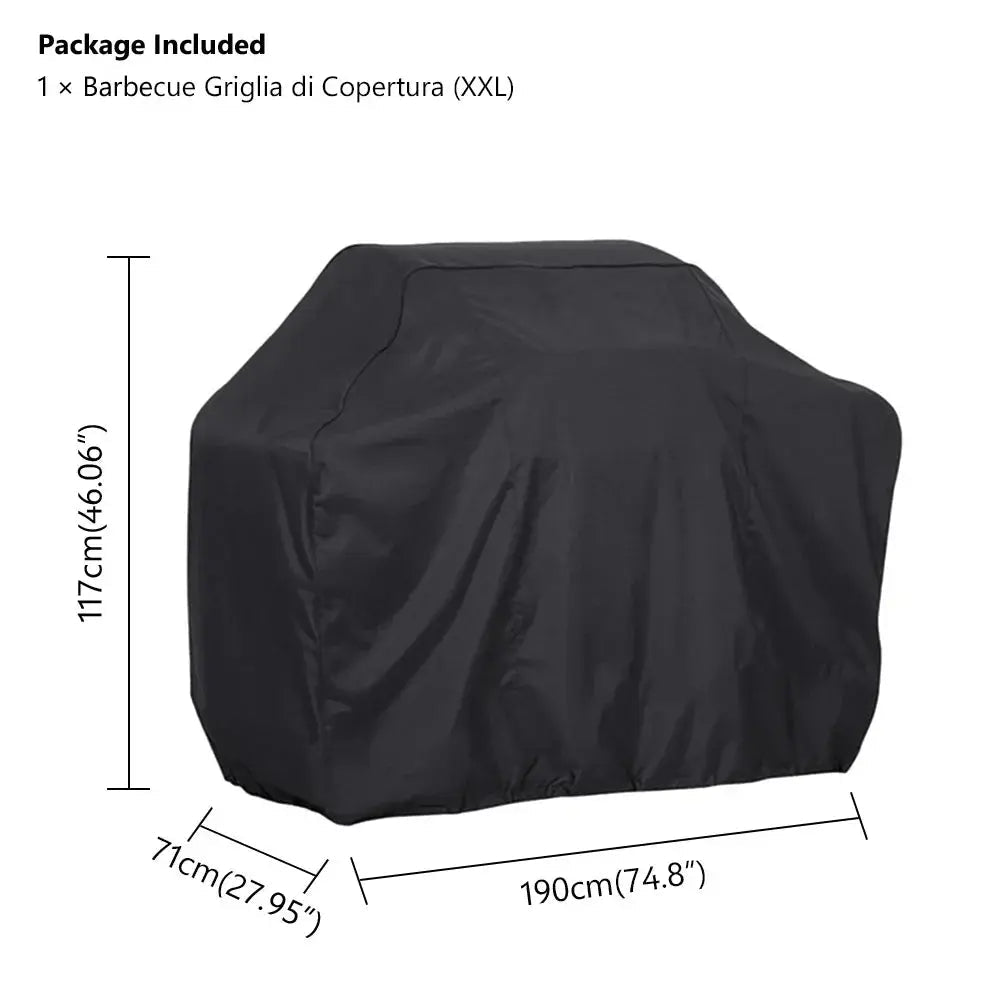 Waterproof BBQ Grill Cover – Anti - Dust, Rain & UV Protection for Gas, Electric & Charcoal Barbecues – Outdoor Garden BBQ Accessory - Honesty Sales