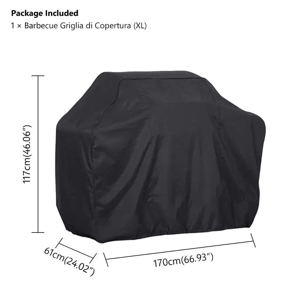 Waterproof BBQ Grill Cover – Anti - Dust, Rain & UV Protection for Gas, Electric & Charcoal Barbecues – Outdoor Garden BBQ Accessory - Honesty Sales