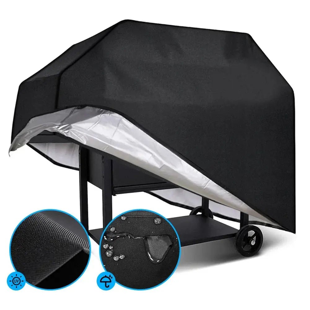 Waterproof BBQ Grill Cover – Anti - Dust, Rain & UV Protection for Gas, Electric & Charcoal Barbecues – Outdoor Garden BBQ Accessory - Honesty Sales