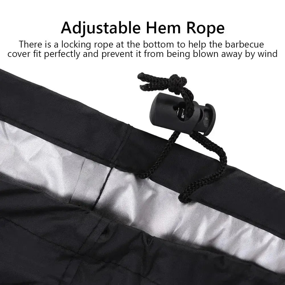 Waterproof BBQ Grill Cover – Anti - Dust, Rain & UV Protection for Gas, Electric & Charcoal Barbecues – Outdoor Garden BBQ Accessory - Honesty Sales