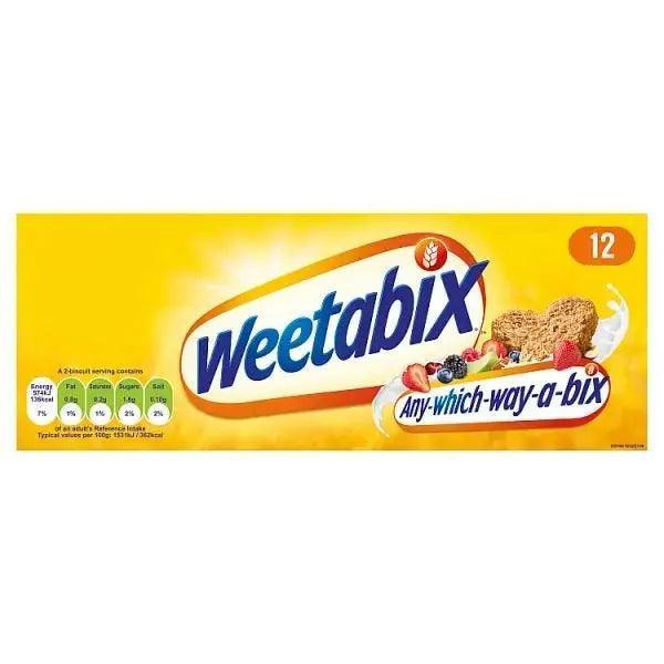 Weetabix 12 Pack (Case of 10) Low in sugar and salt - Honesty Sales