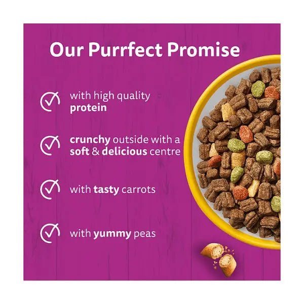 WHISKAS 1+ Dry CHICKEN Cat Food 300g (Case of 6) - Honesty Sales