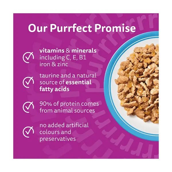 WHISKAS 1+ FISH Favourites Wet Cat Food Pouches in Jelly 12 x 85g (Case of 4) - Honesty Sales
