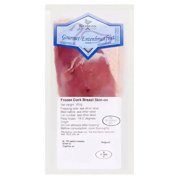 Wichmann Frozen Duck Breast Skin - On 350g - Honesty Sales