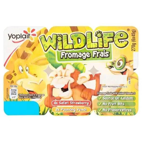 Wildlife Strawberry and Peach Fromage Frais 6 x 45g - Honesty Sales