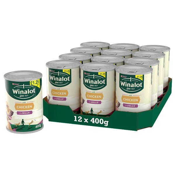 WINALOT Classics Mixed in Jelly Chicken Wet Dog Food 400g (Case of 12) - Honesty Sales