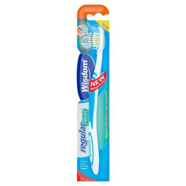 Wisdom Regular Fresh Medium Toothbrush (Case of 12) - Honesty Sales