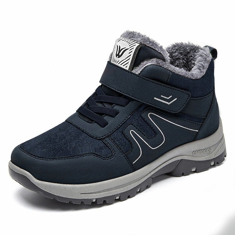 Womens Cotton Snow Boots With Velcro For Winter On Snowy Terrain - Honesty Sales