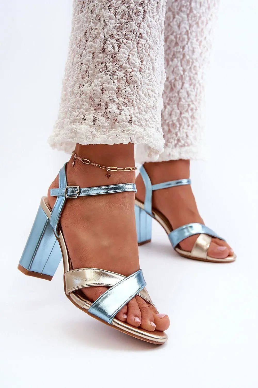 Women’s Eco Leather Stiletto Sandals – Intertwined Straps & Adjustable Buckle - Honesty Sales