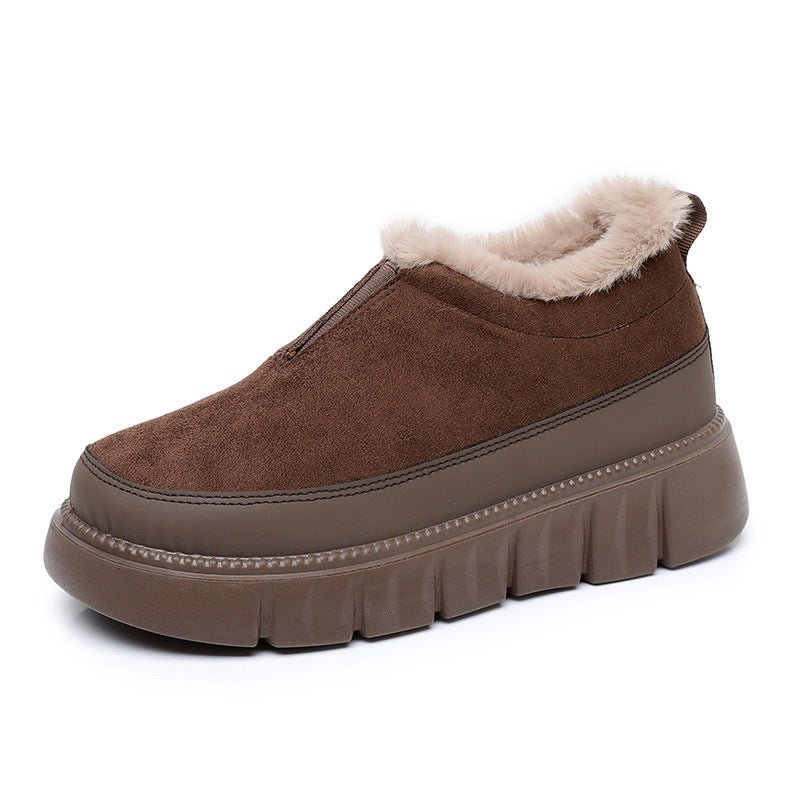 Womens Soft - soled Thickened Insulated Snow Boots - Honesty Sales