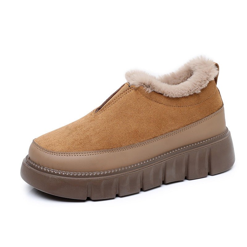 Womens Soft - soled Thickened Insulated Snow Boots - Honesty Sales