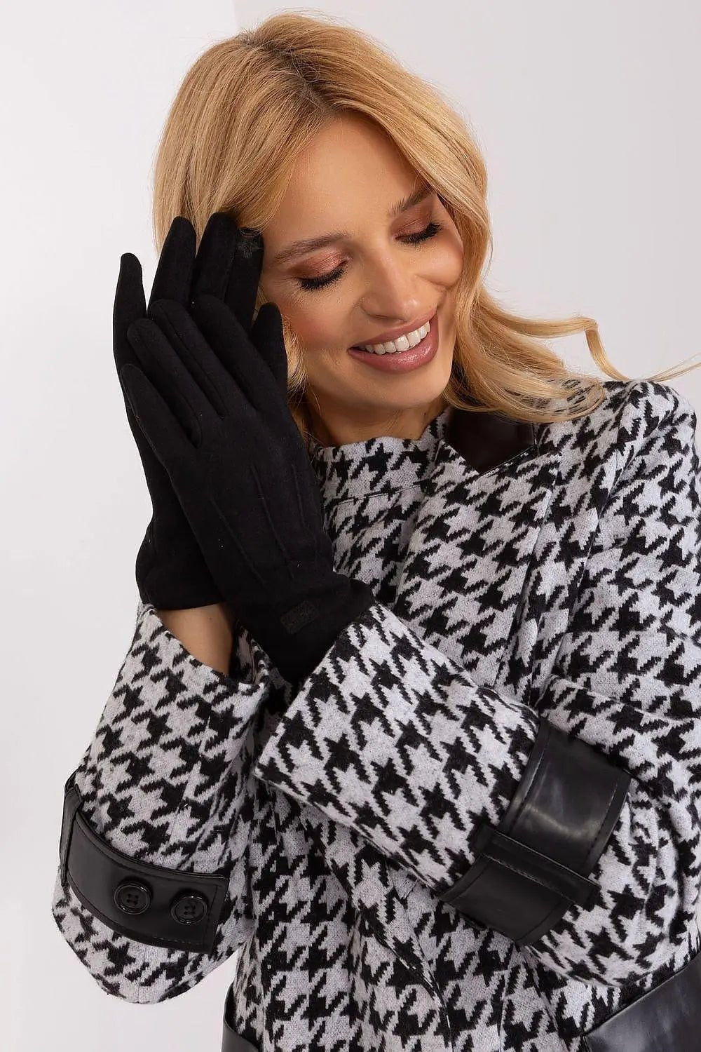 Women's Stylish Gloves with Smooth Finish, Wrist Patch & Phone Access - Honesty Sales