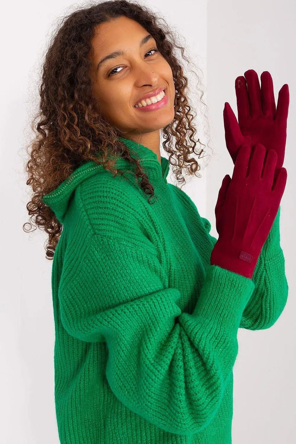 Women's Stylish Gloves with Smooth Finish, Wrist Patch & Phone Access - Honesty Sales