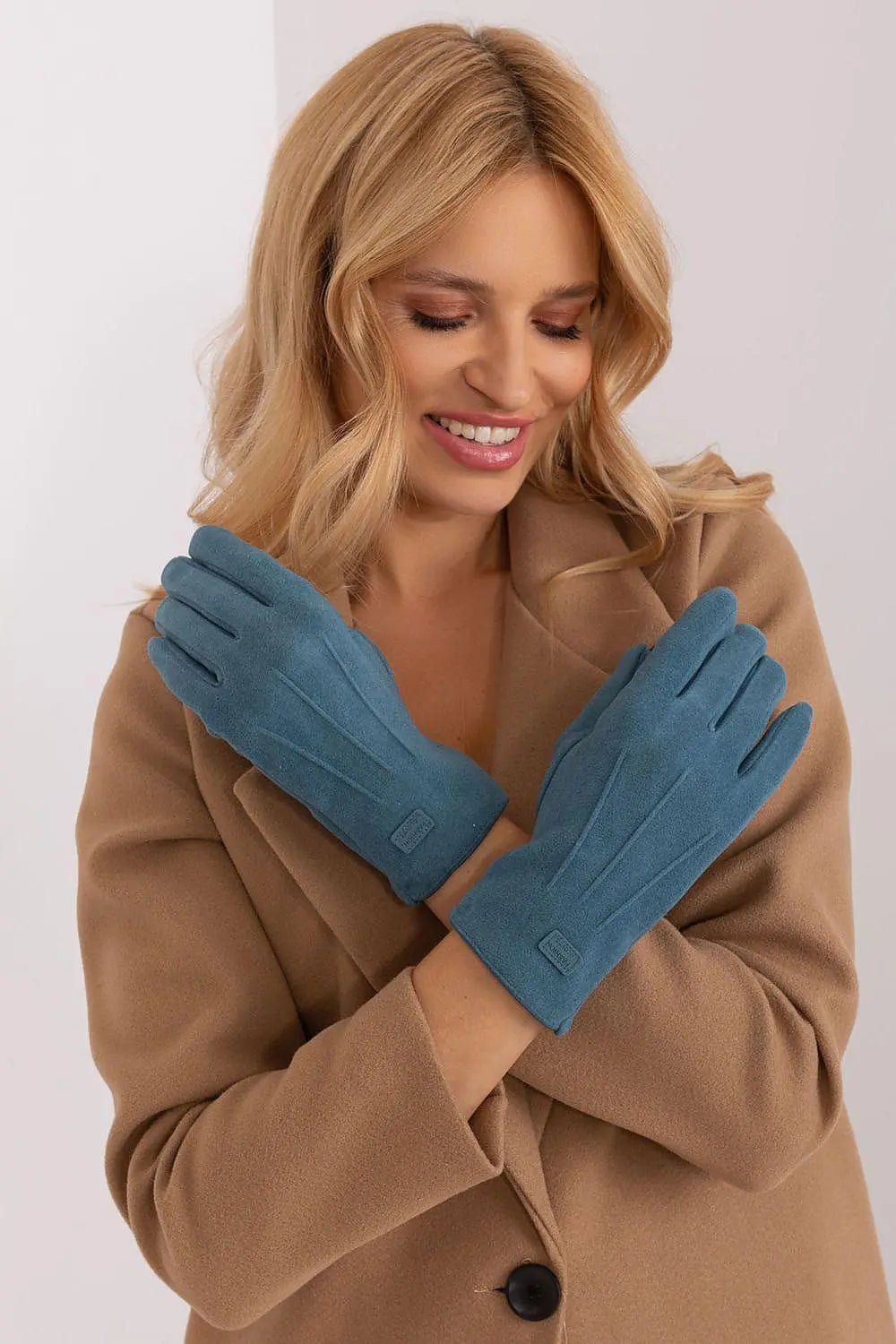 Women's Stylish Gloves with Smooth Finish, Wrist Patch & Phone Access - Honesty Sales