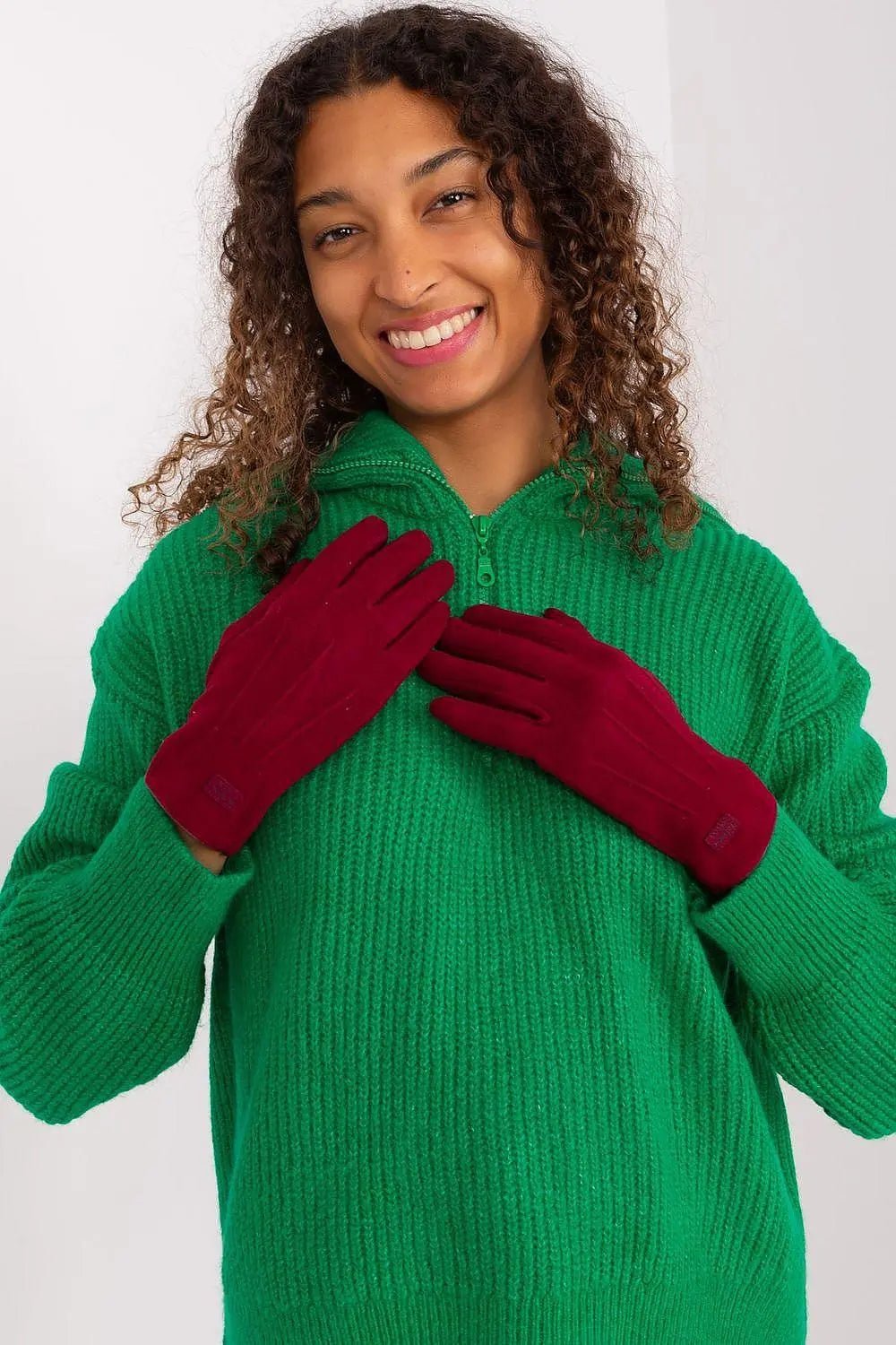 Women's Stylish Gloves with Smooth Finish, Wrist Patch & Phone Access - Honesty Sales