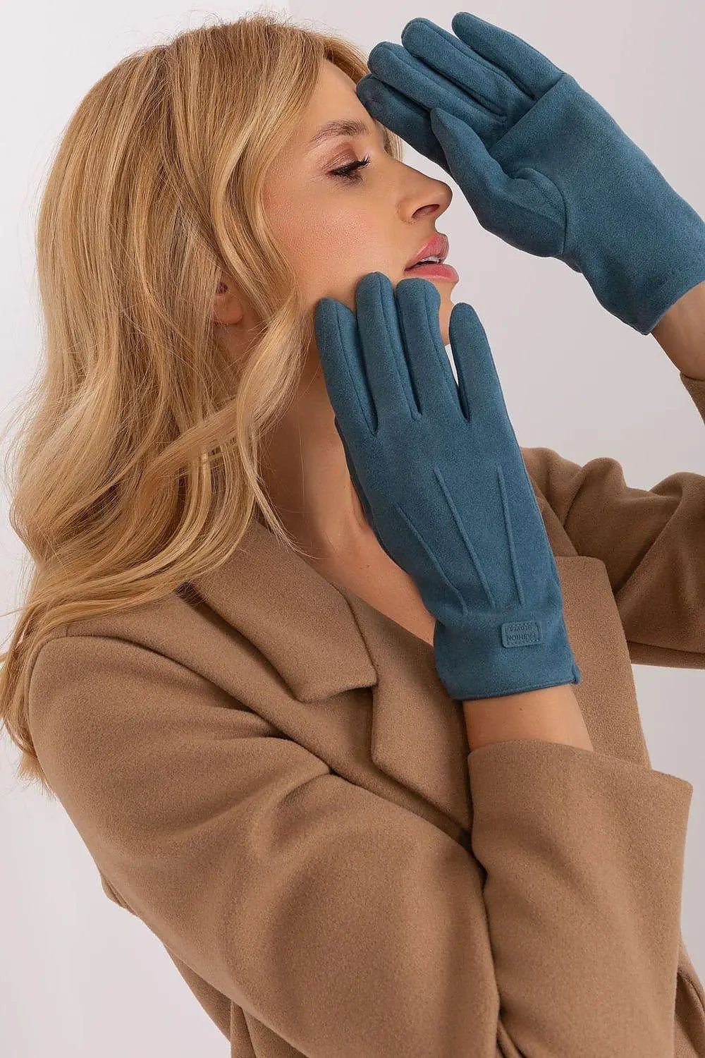 Women's Stylish Gloves with Smooth Finish, Wrist Patch & Phone Access - Honesty Sales