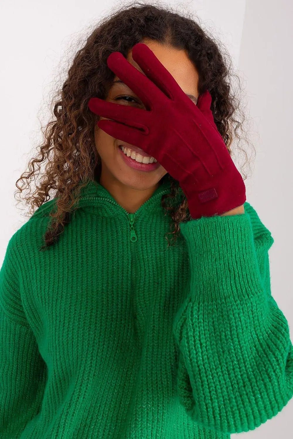Women's Stylish Gloves with Smooth Finish, Wrist Patch & Phone Access - Honesty Sales