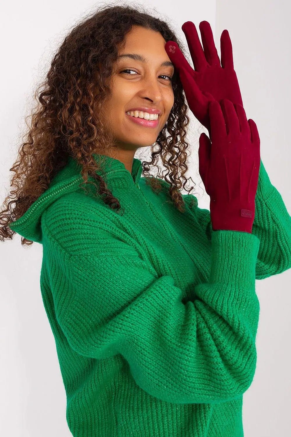 Women's Stylish Gloves with Smooth Finish, Wrist Patch & Phone Access - Honesty Sales