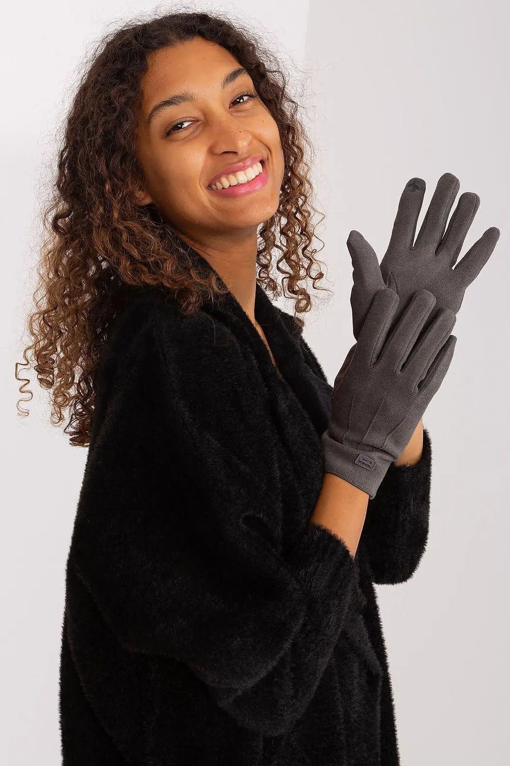 Women's Stylish Gloves with Smooth Finish, Wrist Patch & Phone Access - Honesty Sales