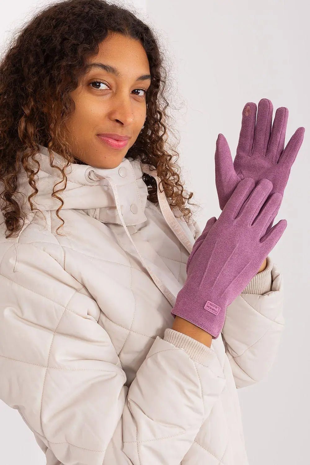 Women's Stylish Gloves with Smooth Finish, Wrist Patch & Phone Access - Honesty Sales