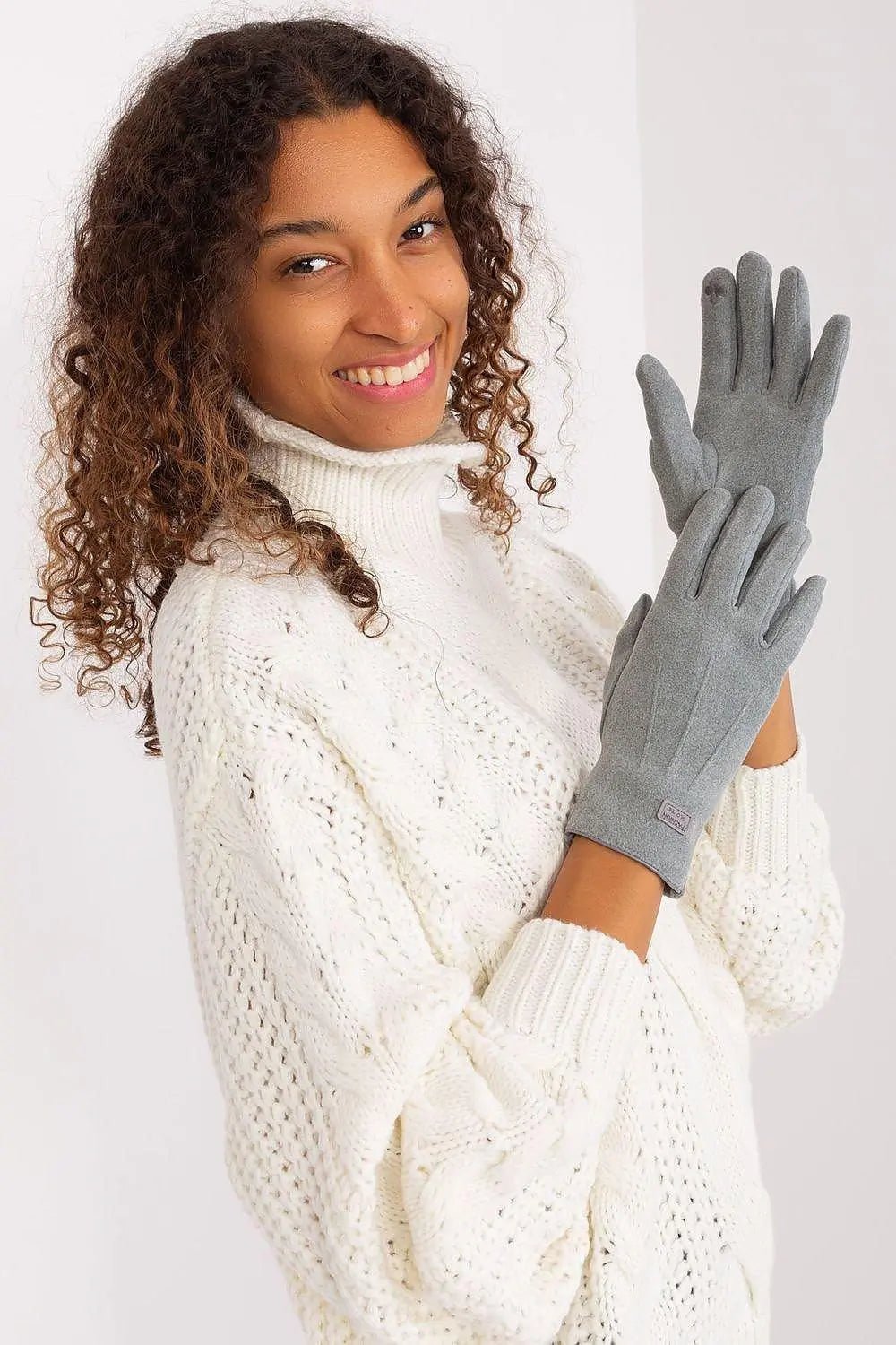 Women's Stylish Gloves with Smooth Finish, Wrist Patch & Phone Access - Honesty Sales