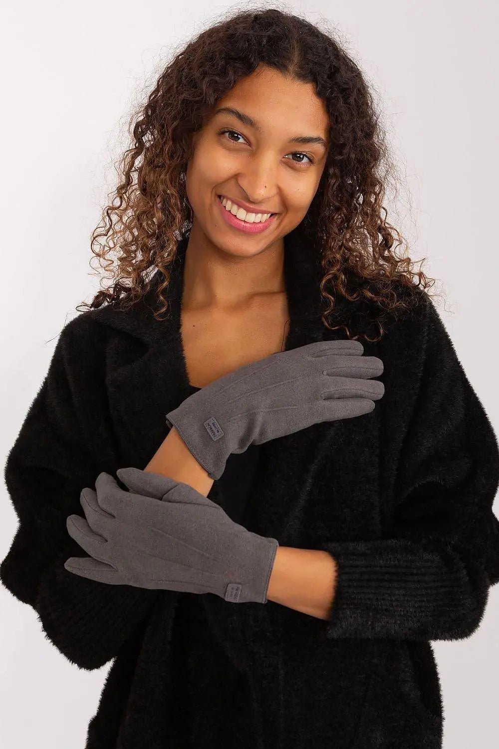 Women's Stylish Gloves with Smooth Finish, Wrist Patch & Phone Access - Honesty Sales