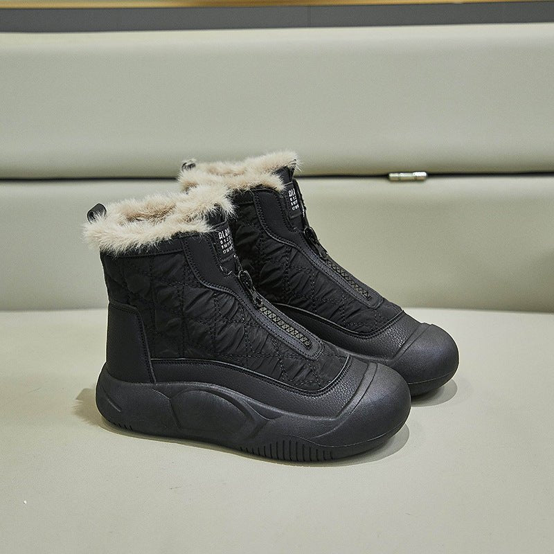 Women's Warm Casual Fleece - lined High - top Snow Boots - Honesty Sales