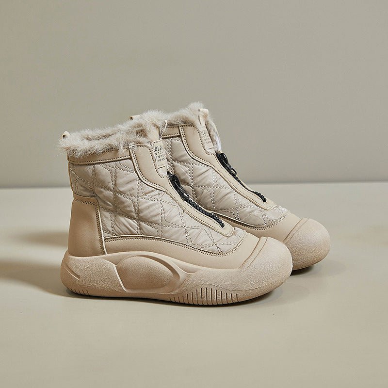 Women's Warm Casual Fleece - lined High - top Snow Boots - Honesty Sales