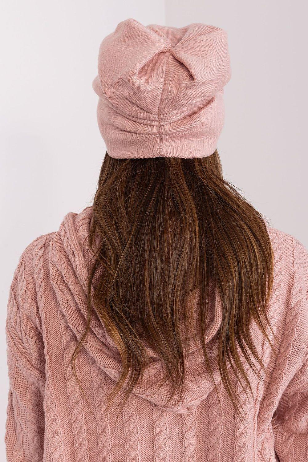 Women's Warm Winter Hat – Smooth Knit with Side Appliqué - Honesty Sales